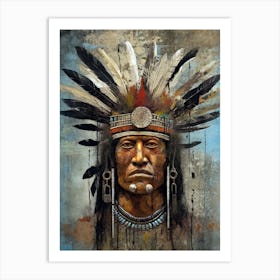 Cultural Odyssey: Embracing Sacred Symbols of Native American Tribes Art Print