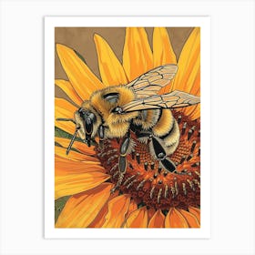 Mason Bee Storybook Illustrations 7 Art Print