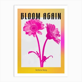 Hot Pink Gerbera Daisy 2 Poster Art Print