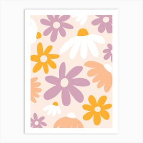 Daisies Pattern Print Art Print