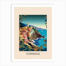 Corniglia Italy Vintage Travel Poster Art Print