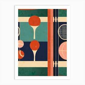 Tennis Rackets Art Print