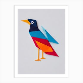 Roadrunner 1 Origami Bird Art Print