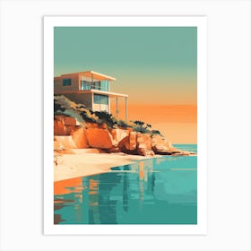Hyams Beach Australia Abstract Orange Hues 1 Art Print
