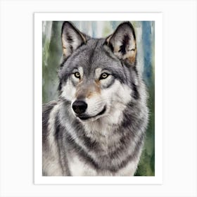 Gray Wolf Art Print