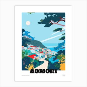 Aomori Japan 2 Colourful Travel Poster Art Print