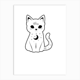 Chinese Zodiac Cat Art Print