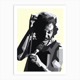 Bruce Springsteen American Rock Black Poster Art Print