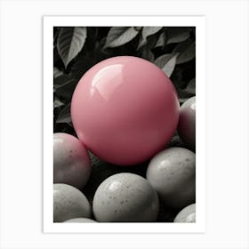 Pink Ball Art Print