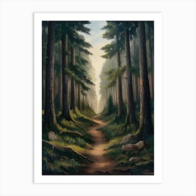 Path In The Woods 7 Art Print