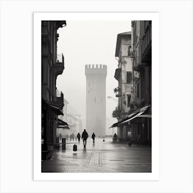 Trento, Italy,  Black And White Analogue Photography  3 Art Print