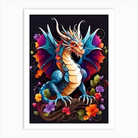 Colorful Dragon 1 Art Print