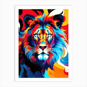 Lion Painting 8 Art Print