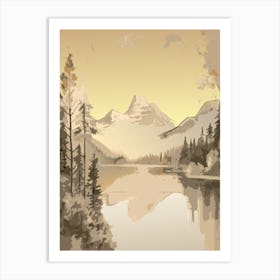 Mountain Landscape Painting Art Print