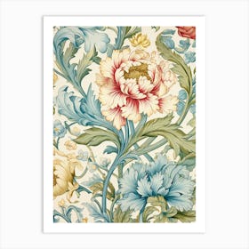 Floral Wallpaper 276 Art Print