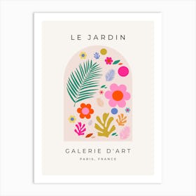 Le Jardin | 04 – Floral Colorful Flowers Art Print