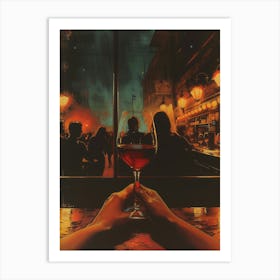 Glass Of Wine 8 Art Print