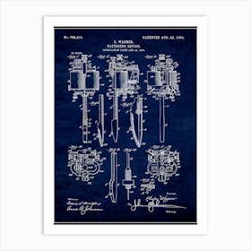 Tattoo Machine 1904 Art Print