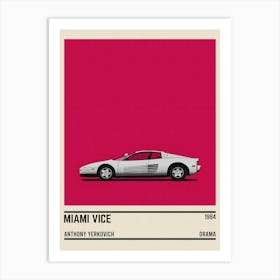 Miami Vice Car Movie Art Print