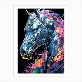 Futuristic Horse 3 Art Print