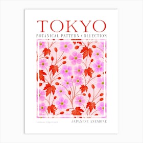 Tokyo Botanical Japanese Aemone Art Print