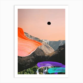 Volcano Falls Art Print