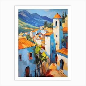 Chefchaouen Morocco 3 Fauvist Painting Art Print