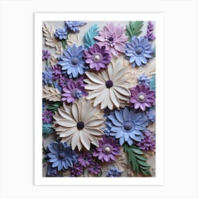 Flowers On A Wall Art Print