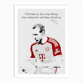 Harry Kane Quotes Art Print