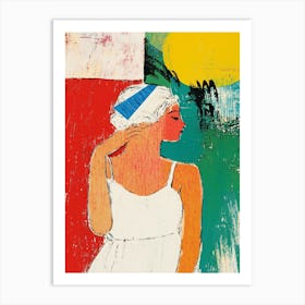 Woman In A Hat 6 Art Print