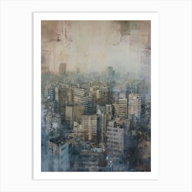 Neutral Tones Cityscape 1 Art Print