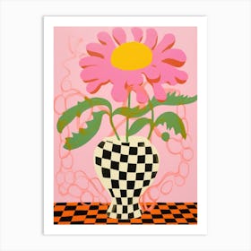 Marigolds Flower Vase 2 Art Print