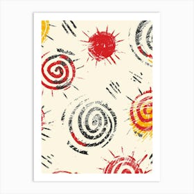 Abstract Swirls 10 Art Print