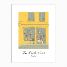 Split The Book Nook Pastel Colours 4 Poster Art Print