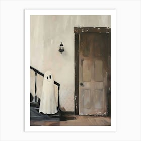 Ghost At The Door Art Print