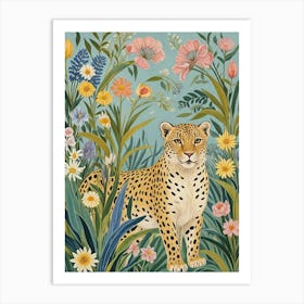 Pastel Leopard In The Wild Art Print