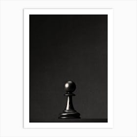 CHESS - The Black Pawn I Art Print