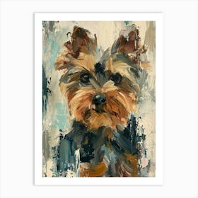 Yorkshire Terrier Acrylic Painting 6 Art Print