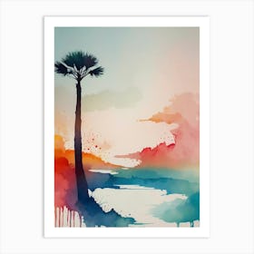 Palm Tree Painting Art Print