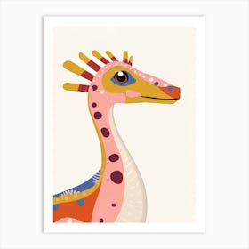 Nursery Dinosaur Art Dilophosaurus 1 Art Print