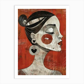 Portrait Of A Woman 628 Art Print