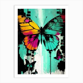 Colorful Butterflies 170 Art Print