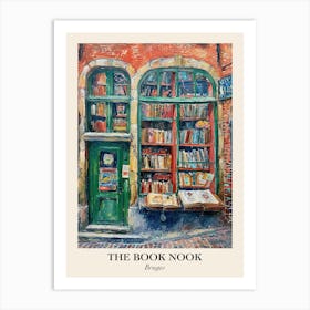 Bruges Book Nook Bookshop 2 Poster Art Print