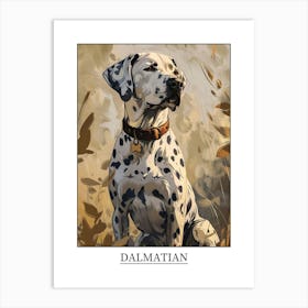 Dalmatian Precisionist Illustration 2 Poster Art Print