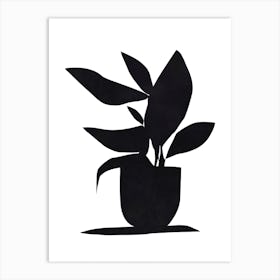 Noir Plant Art Print