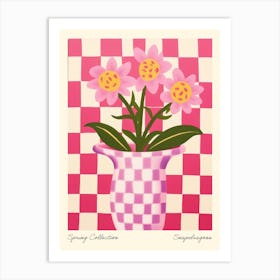 Spring Collection Snapdragons Flower Vase 3 Art Print