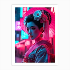 Geisha 3 Art Print