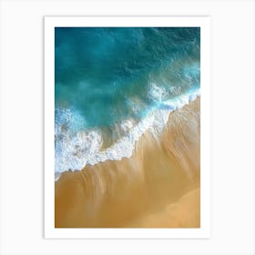 Aerial View Of A Beach 32 Art Print