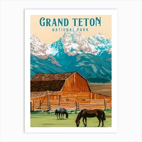 Grand Teton National Park Art Print