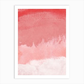 Minimal Landscape Pink 02 Art Print